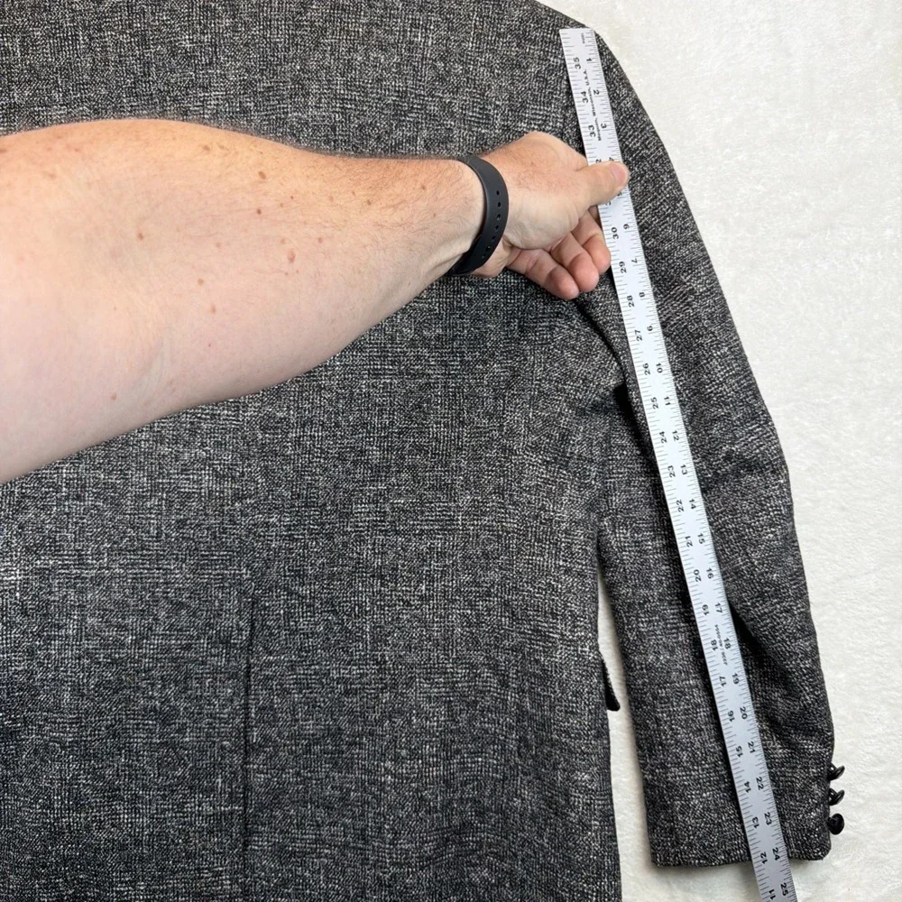 Pioneer Wear Western Sport Coat Blazer 40 Gray Wool Blend Made USA Men's
